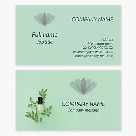 Business card template Nails