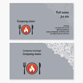 Restaurant business card template
