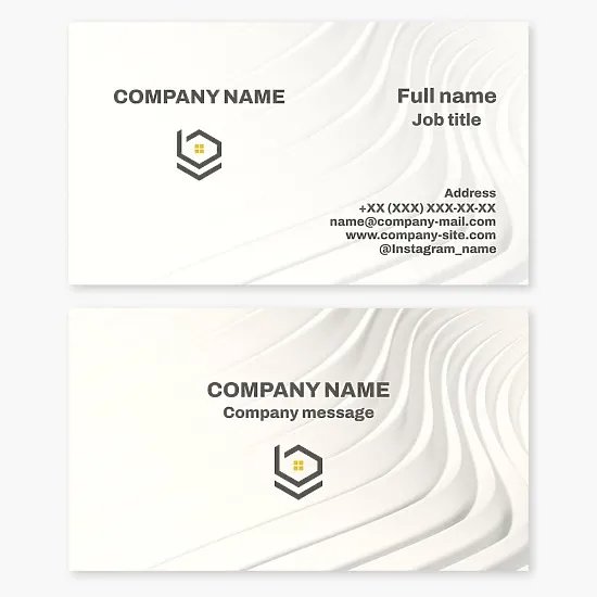 Business card template. Real estate. Real estate transactions.