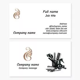 Hair Salon Business Card Template