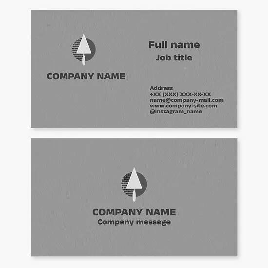 Brick Masonry Business Card Template