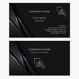 Premium Black Business Card