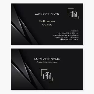 Premium Black Business Card