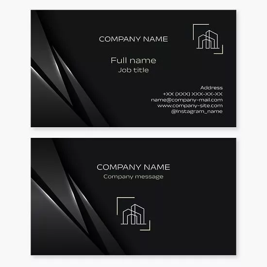 Premium Black Business Card