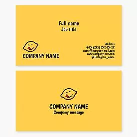 Delicious Happy Lemon Business Card Template