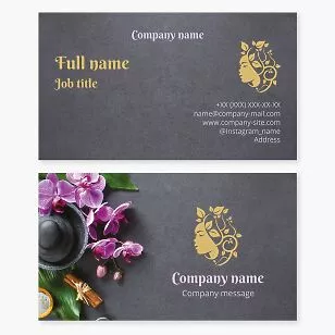 Grey Beauty Business Card