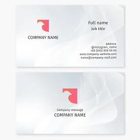 Business card template Dove. Postal services. Delivery of documents and small cargo.