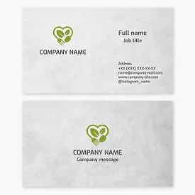 Healthy Food Business Card Template