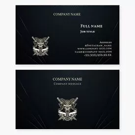 Abstract Samurai Business Card Template