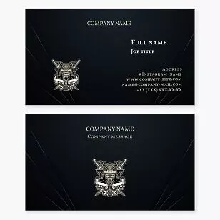 Abstract Samurai Business Card Template