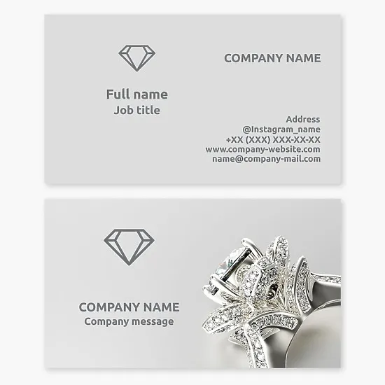 Jewelry Business Card Template