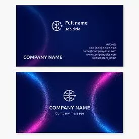 Global Tech Logo Business Card Template