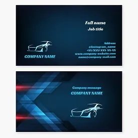 Automotive Business Card Template