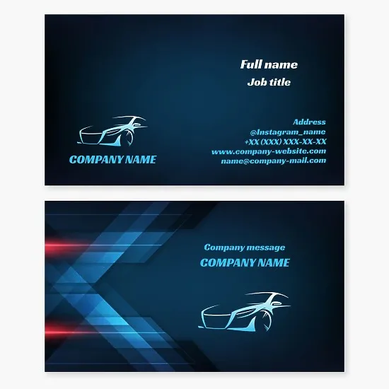 Automotive Business Card Template