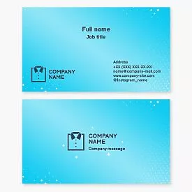 Dry Cleaning Business Card Template