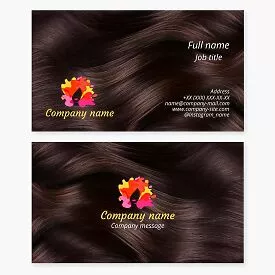 Hair Stylist Business Card Template