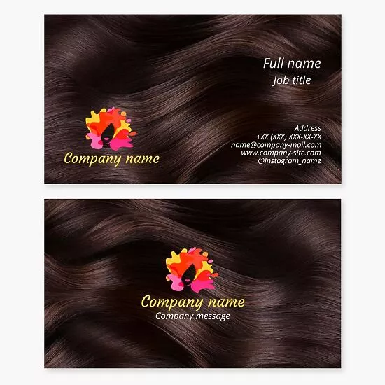 Hair Stylist Business Card Template