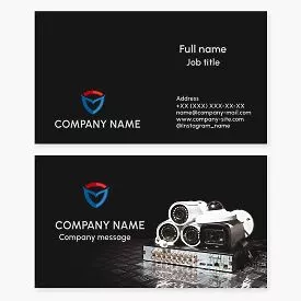 Security Camera System Business Card Template