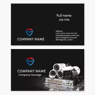 Security Camera System Business Card Template