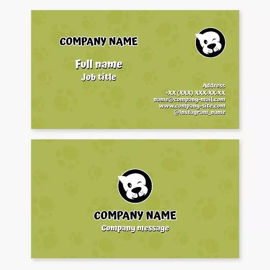 Animal Care | Pet Shop Business Card Template