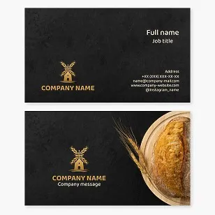 Bread Bakery Business Card Template