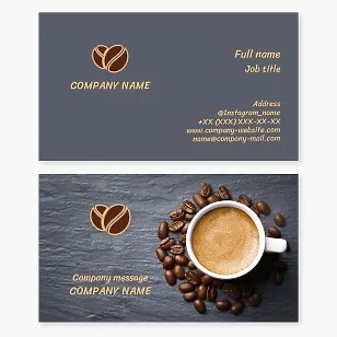 Coffee Shop Business Card Template