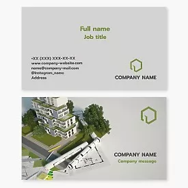 Business card template Architecture, architect