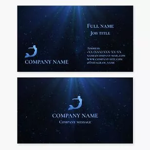 Mermaid Logo Business Card Template