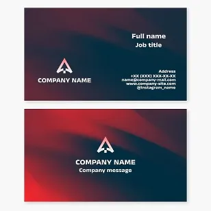 Business card template. Upward arrow. Symbol of upward movement, improved success, development, and positive momentum. Brand. Letter A.