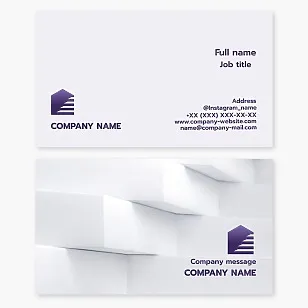 Business card template. Production and installation of steps and stairs.