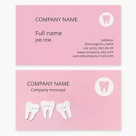 Dentist Healthcare Business Card Template