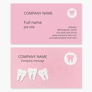 Dentist Healthcare Business Card Template