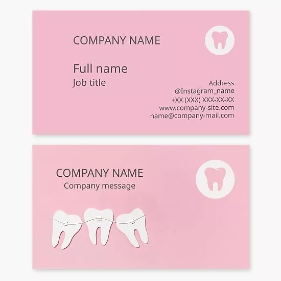 Dentist Healthcare Business Card Template