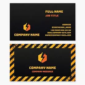 Construction Business Card Template