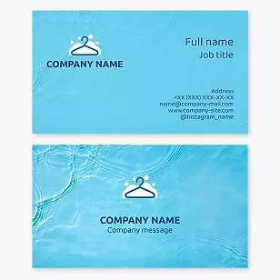 Laundry Service Business Card Template