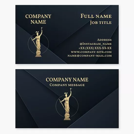 Soldier Sailor Statue Logo Business Card Template