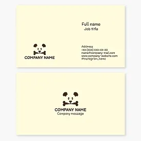 Business card template. Animal food. Pet store.