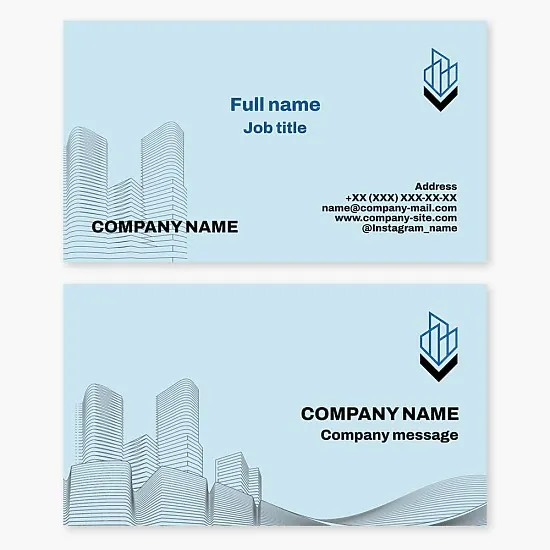 Business card template. Real estate. Real estate agency.