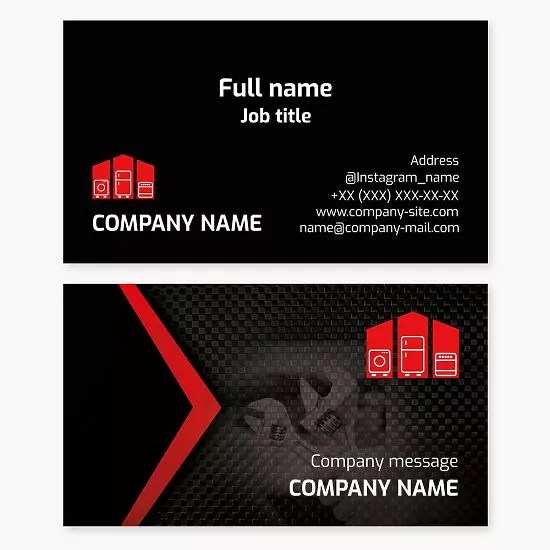 Appliance Repair Business Card Template