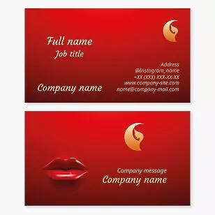 Beauty Industry Business Card Template