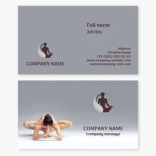 Pilates Yoga Instructor Business Card Template