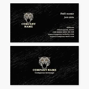Tiger Logo Business Card Template