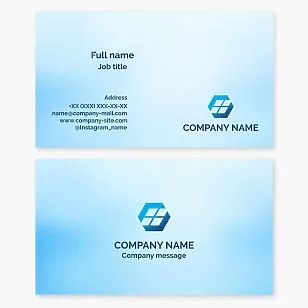 Hexagon Window Design Business Card Template