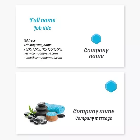 Spa Treatment Business Card Template