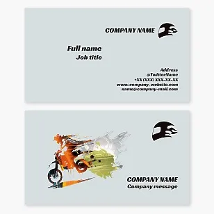 Motocross Business Card Template