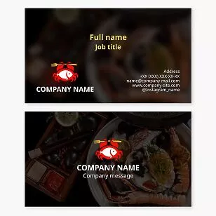 Seafood Restaurant Business Card Template