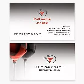 Wine Winery Business Card Template