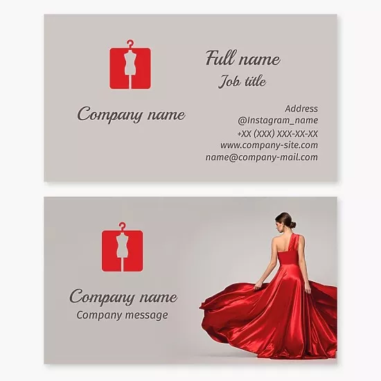 Business card template Sewing workshop