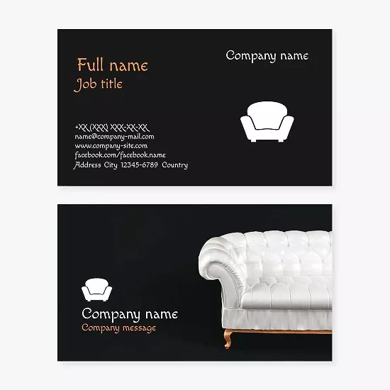 Couch/Sofa Business Card