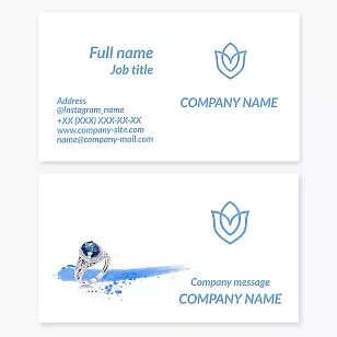 Jewelry Business Card Template